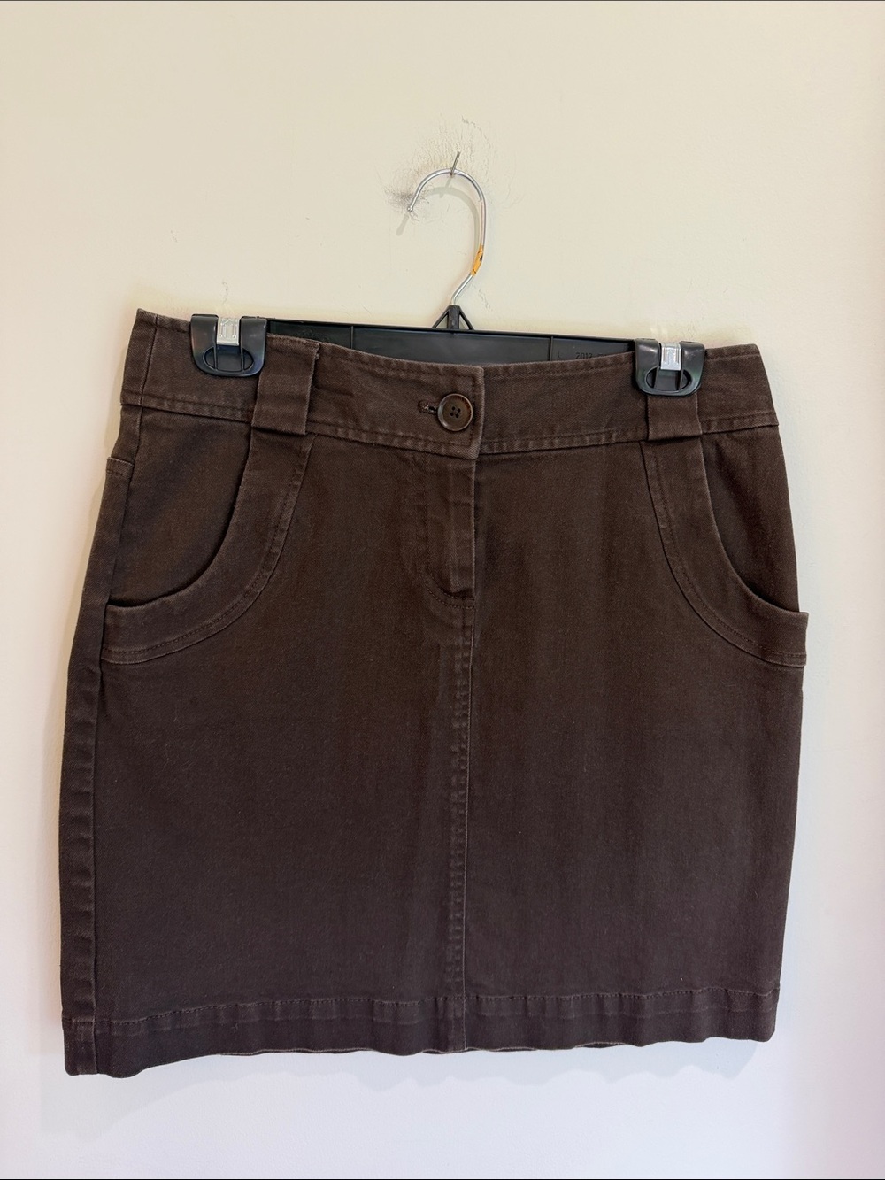 Harold’s Classic Brown Women’s Denim Skirt, 6